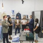 The president of the Provincial Council visits two beneficiary companies of the plan ‘Almería, youth employment against depopulation’ in Olula del Río.