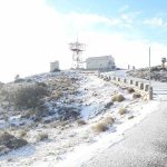 First snow in the highlands of Sierra Espuña