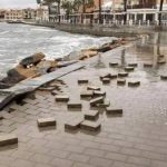 The storm washes away sand and walkways on Cartagena’s beaches