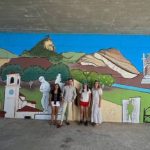 Mural painting in El Cañico organised by the Olula del Río Town Council together with the IAJ.
