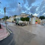 The red warning for rainfall leaves Los Alcázares with an accumulated rainfall of 130 litres.
