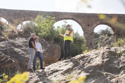 Albanchez repairs the Arcos de la Rambla del Pozo aqueduct thanks to investment from the Almeria Provincial Council.