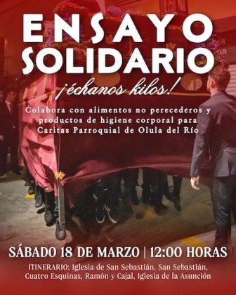 Easter Week solidarity rehearsal in Olula