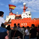 The research vessel ‘Hespérides’ returns to Cartagena after finishing its scientific mission in the Antarctic.