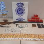 An individual arrested in Lorca (Murcia) after weapons and drugs hidden in an irrigation pipe were found on his farm.
